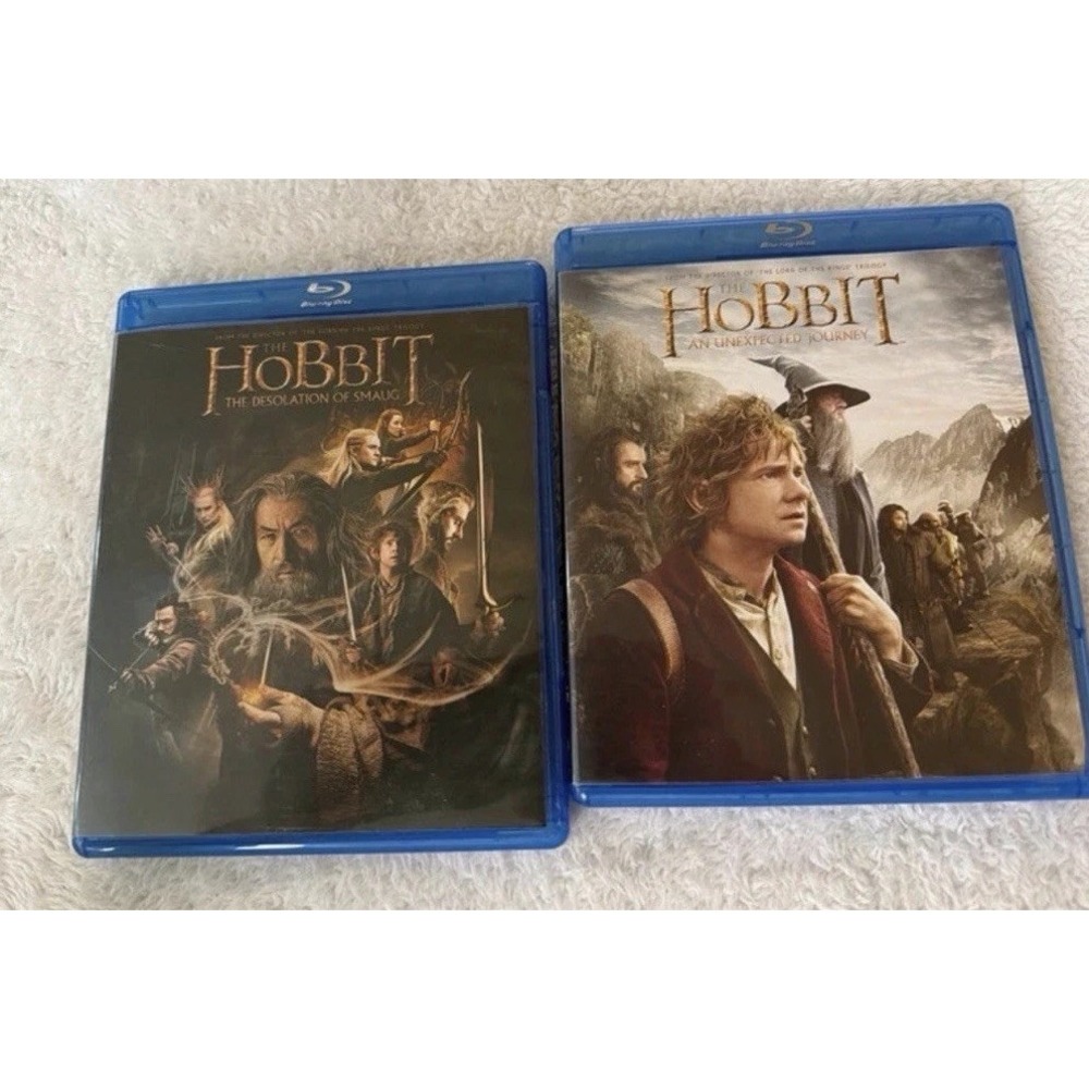 The Hobbit Blu-Ray/DVD 3-Disc Set - Lot of 2 - Desolation of Smaug/Unexpected